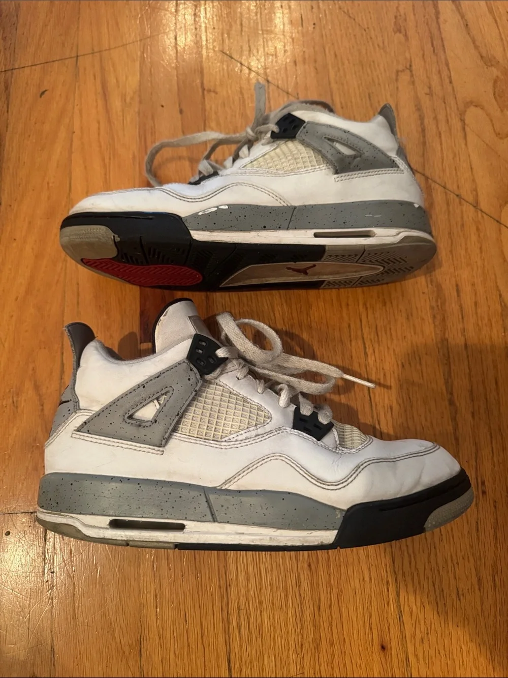 Nike Air Jordan Retro 4 White Cement Grade School